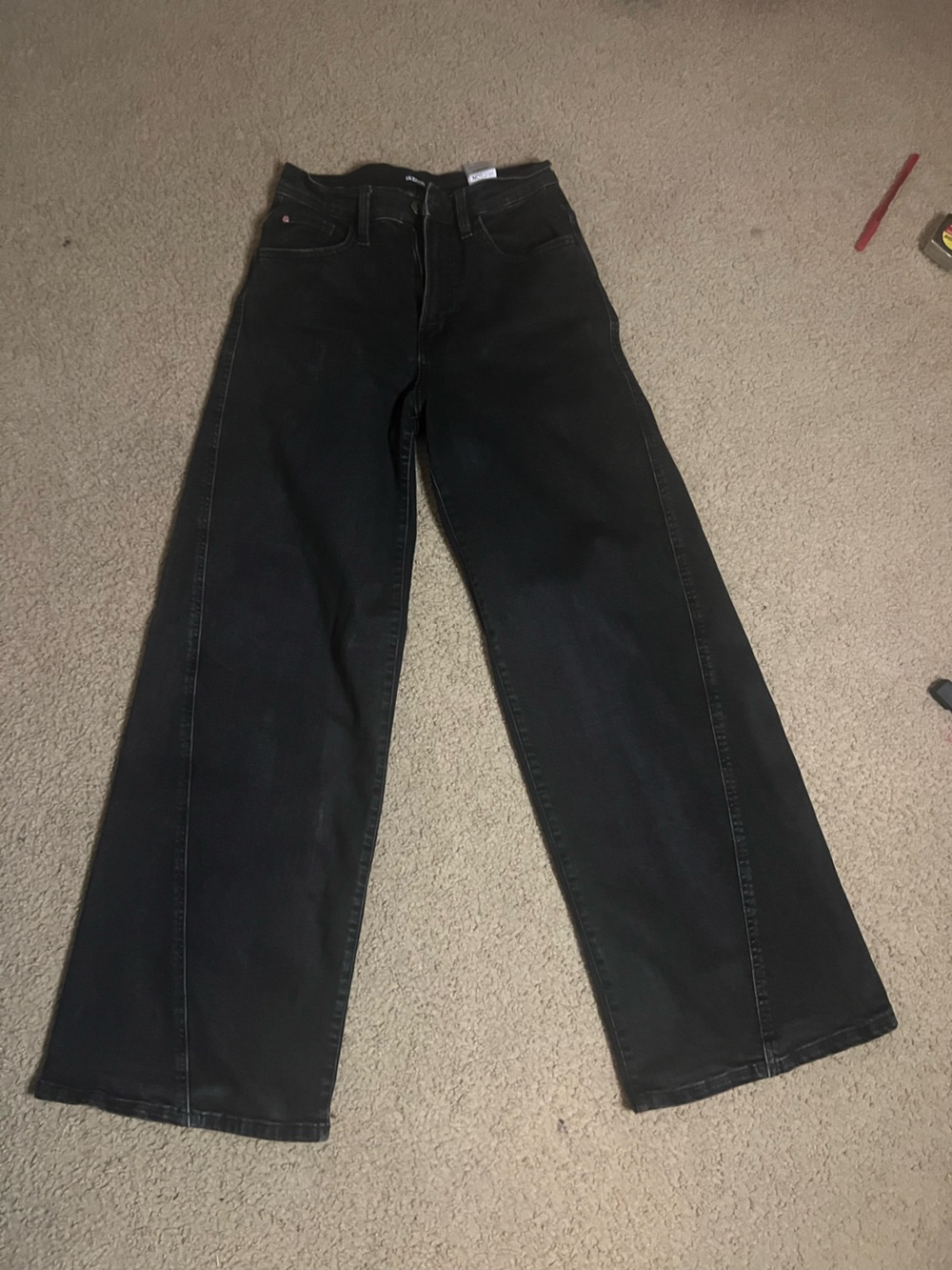 Hudson Jeans wide leg in Black/gray